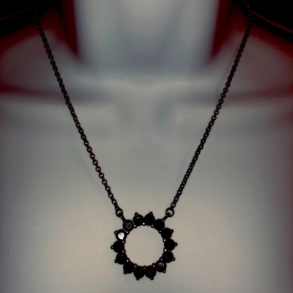 Stocking stuffer alert- black stone necklace
